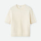 Brushed short sleeve - feather white