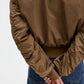 Nylon zip jacket - nougat