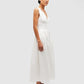 Lace trim apron dress