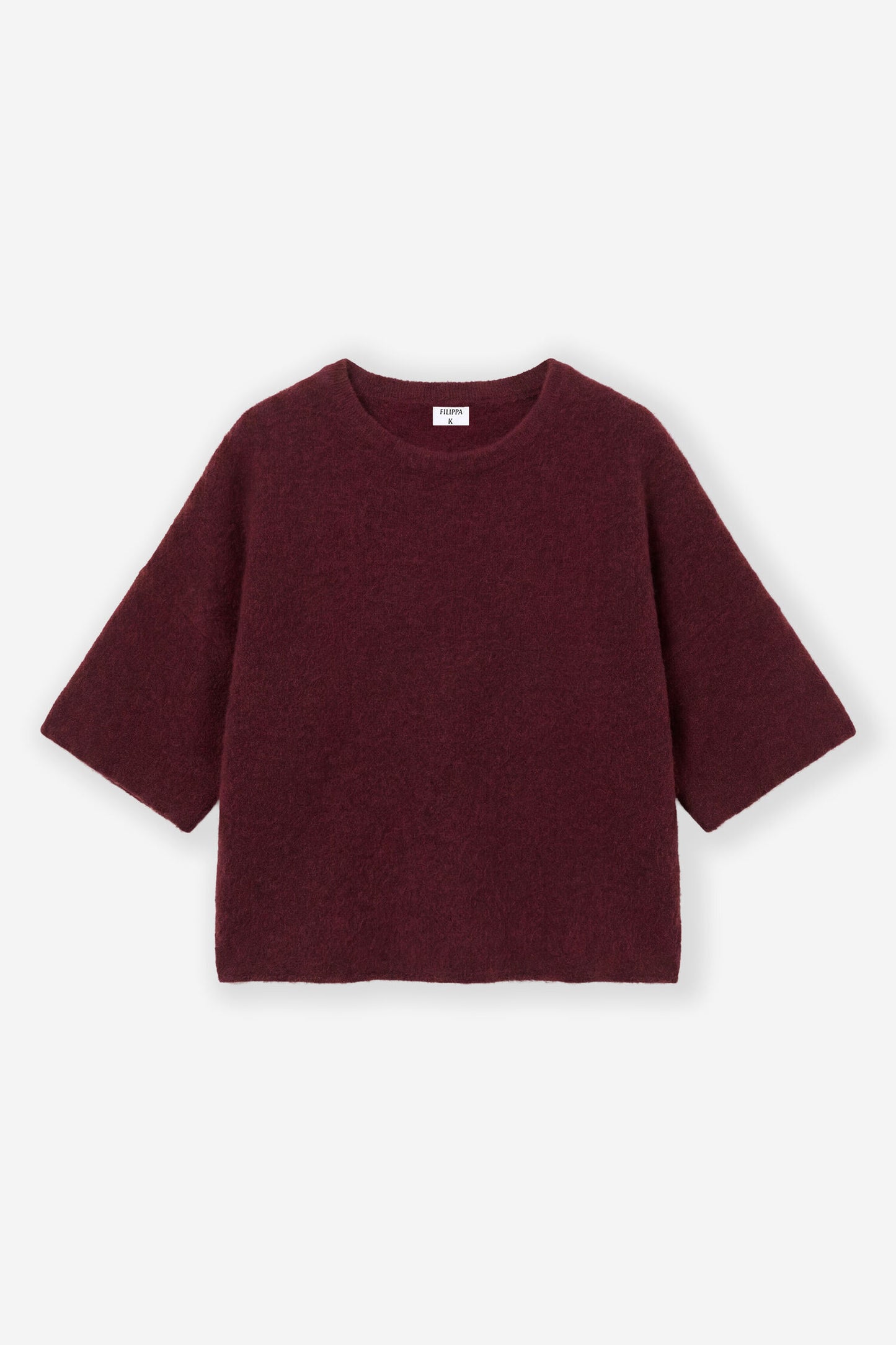 Wool yak tee - mahogany red