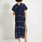 Gasira v-neck caftan - navy