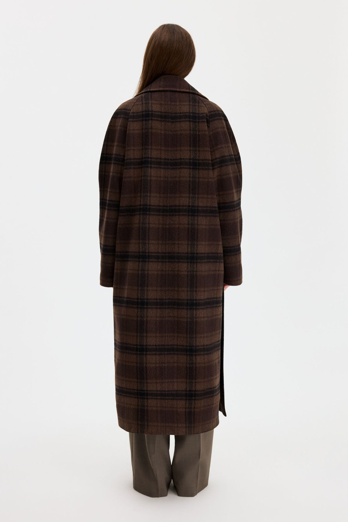 Vented coat - brown