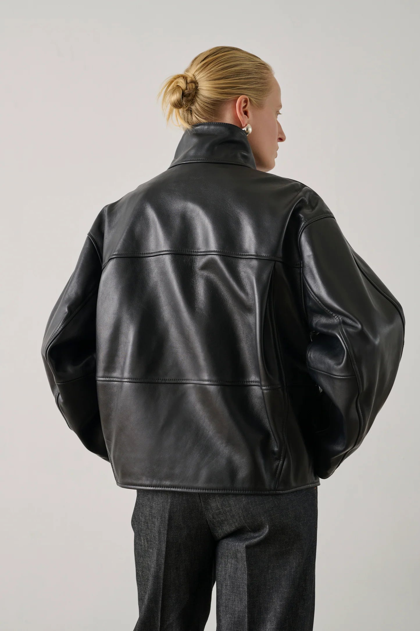 Gamma supple leather jacket