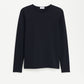 Cotton stretch long sleeve black
