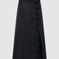 Rosebud lace skirt black