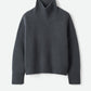 Girlfriend turtleneck anthracite grey
