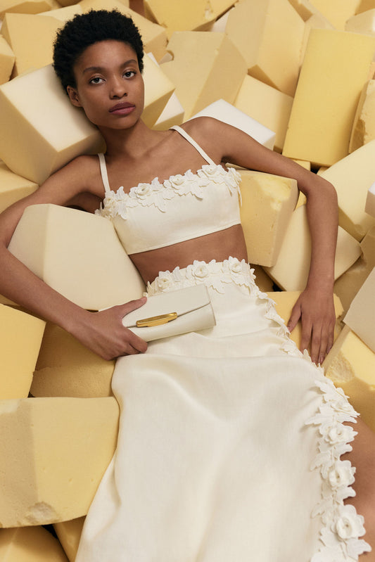 Rosebud lace skirt
