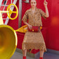 Poppy lace skirt camel