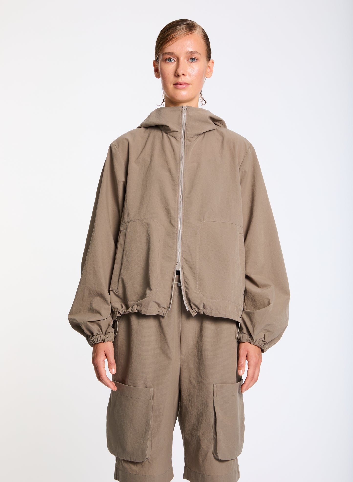 Gieri zip up - muted olive