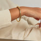 Medium plain gold bangle