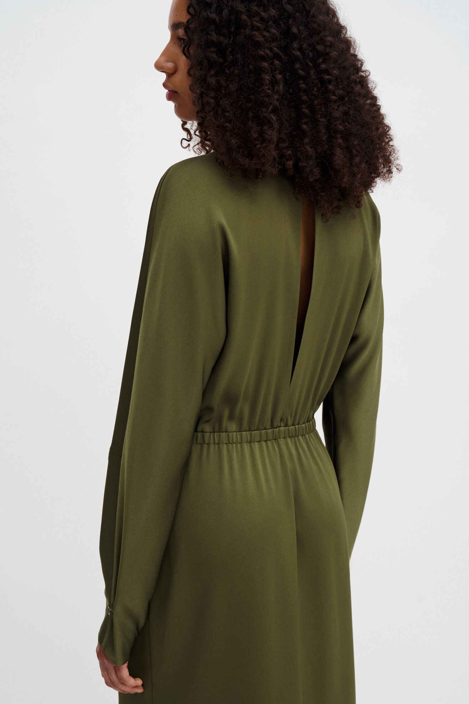 Batwing dress laurel green  Olori Boutique