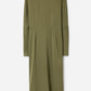 Batwing dress laurel green