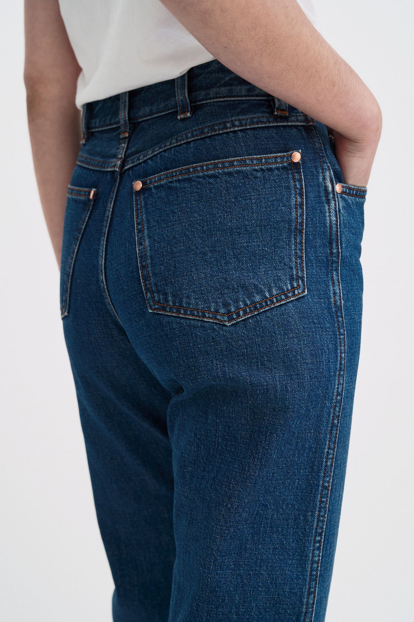 High waisted jeans
