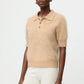 Brushed pique camel
