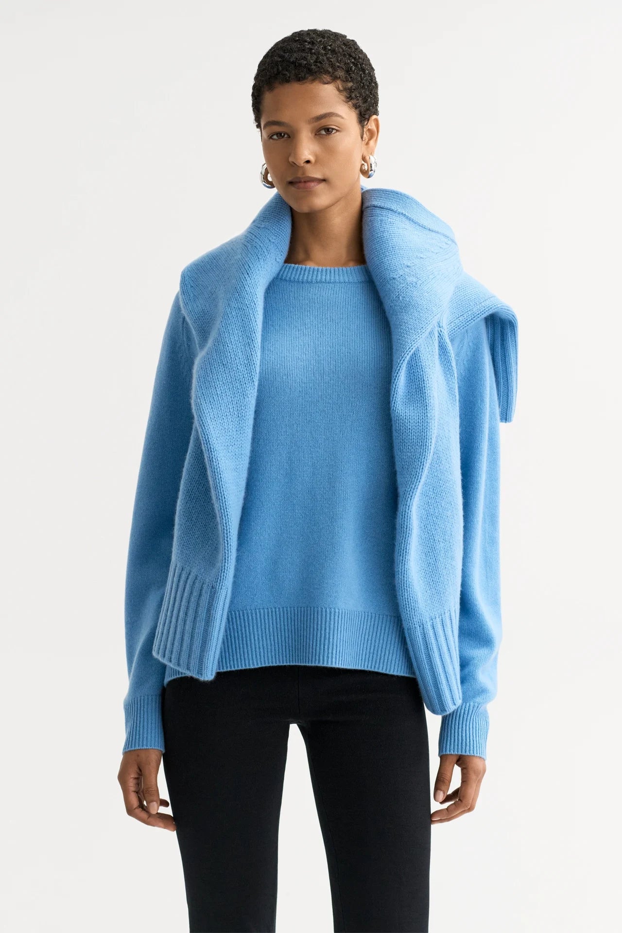 Boyfriend crewneck azure