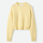 Cashmere top honeydew yellow