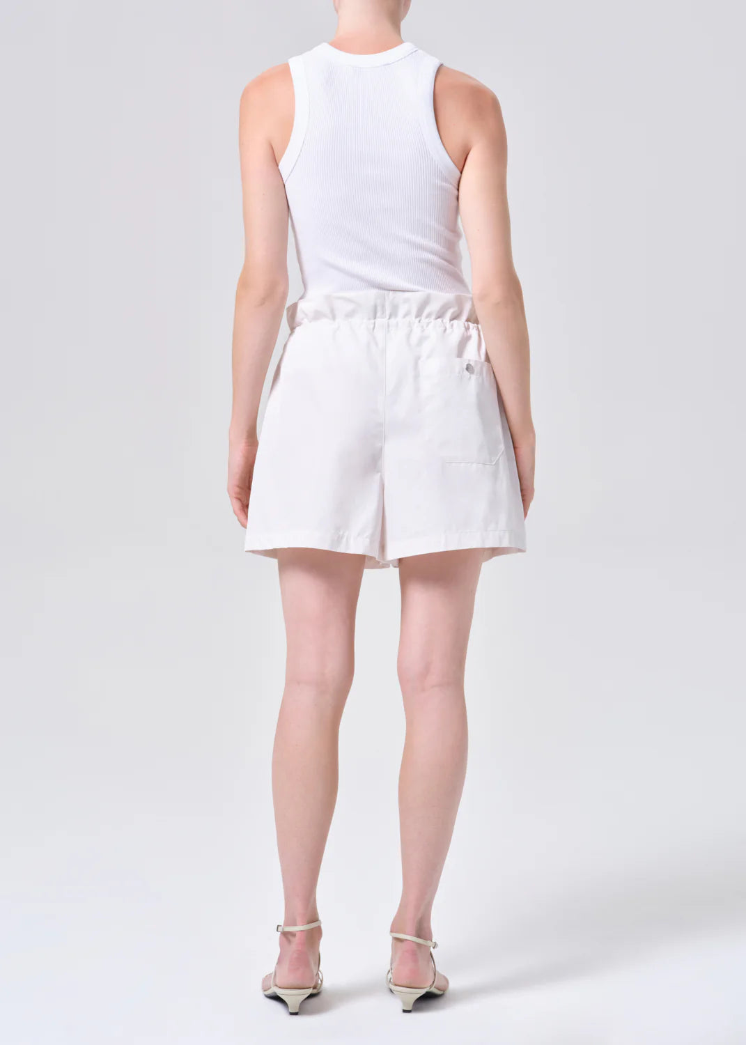 LYDIA SHORT CHALK WHITE