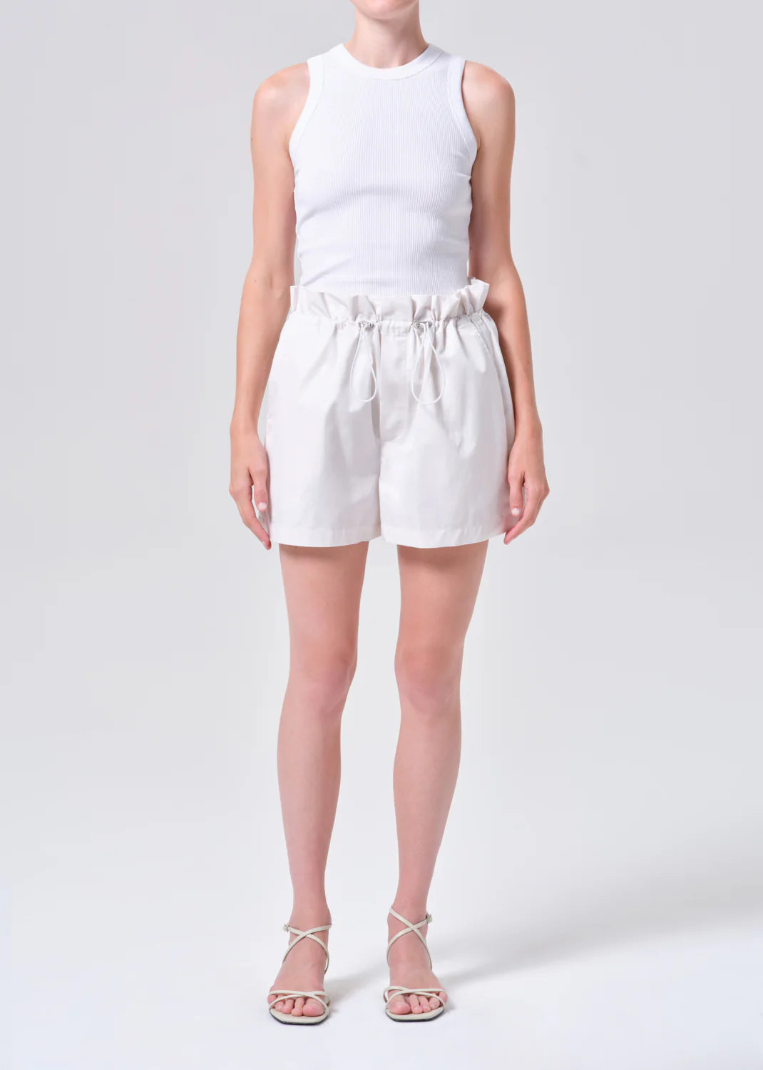 LYDIA SHORT CHALK WHITE
