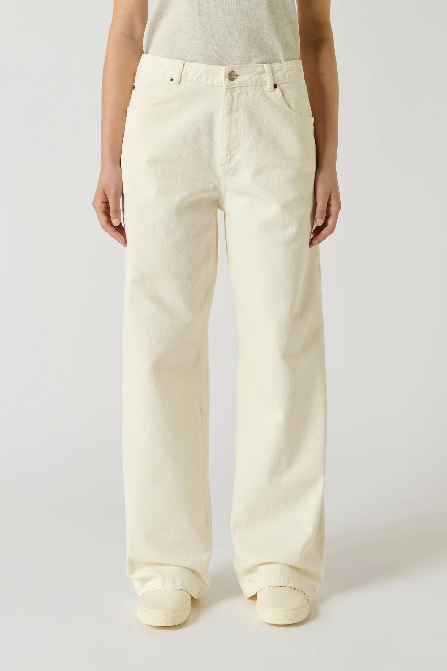 Calvin straight denim jeans - ecru