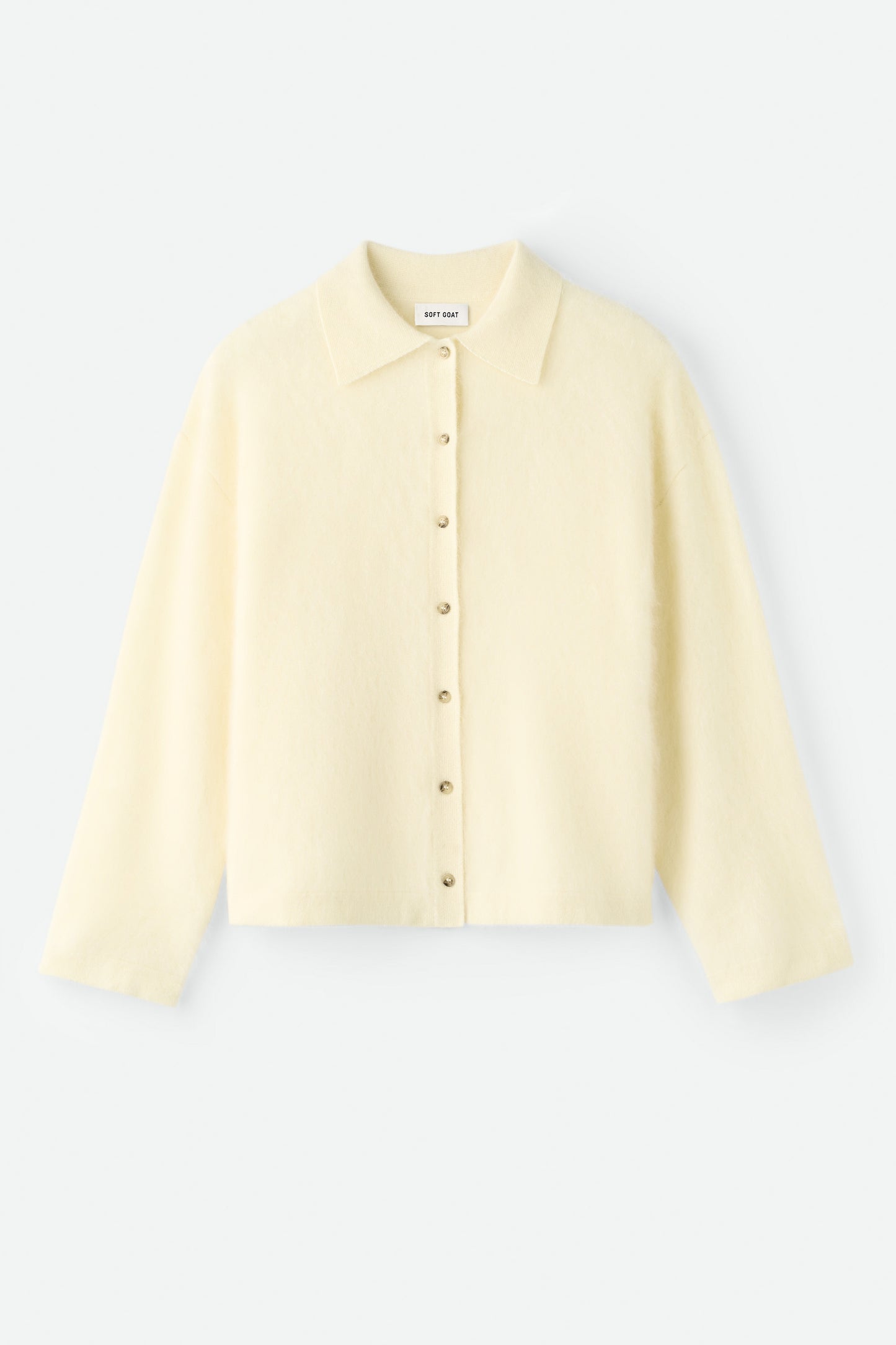 brushed cashmere shirt - waxed paper