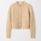 Alpaca cardigan light camel