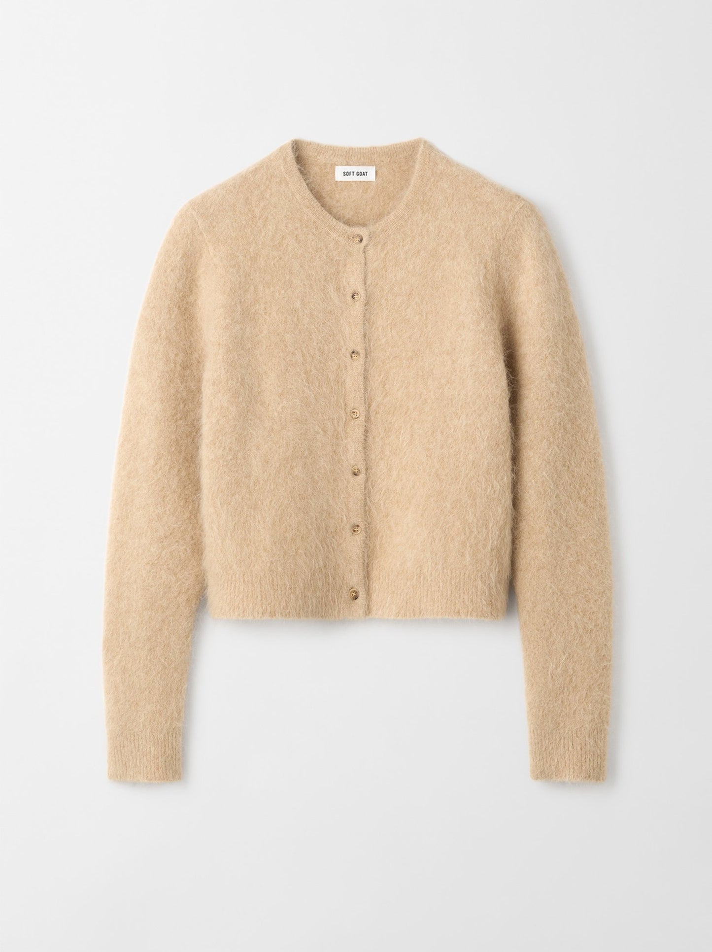 Alpaca cardigan light camel