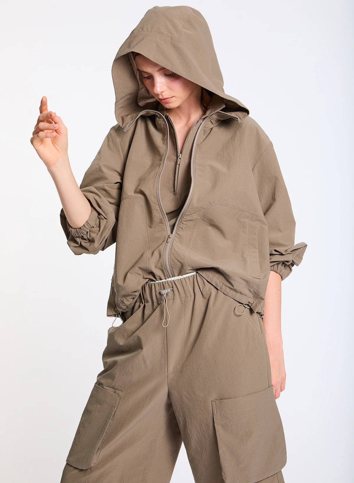 Gieri zip up - muted olive