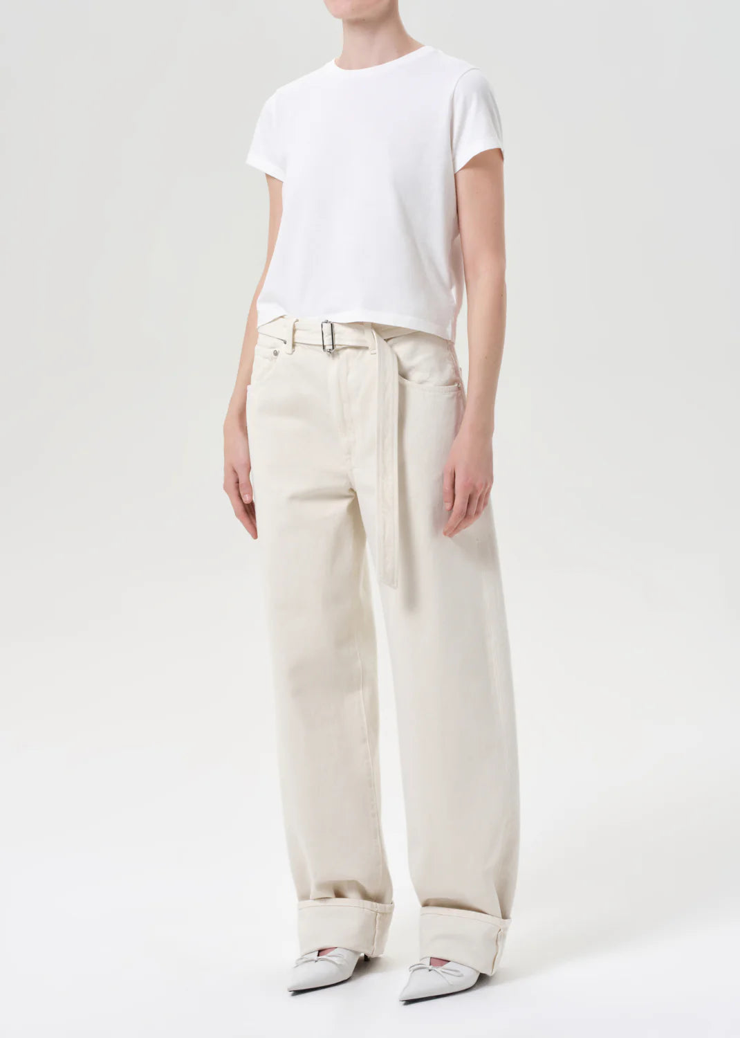 Adine tee white ash