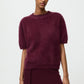 Brushed short sleeve Bordeaux