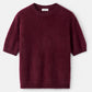 Brushed short sleeve Bordeaux