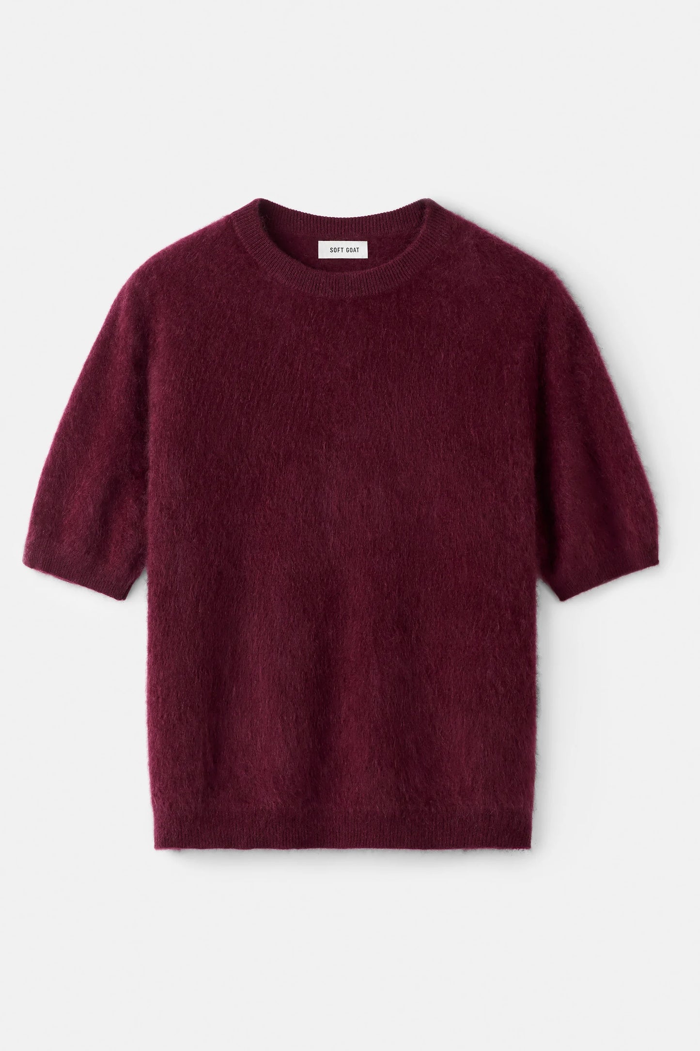 Brushed short sleeve Bordeaux