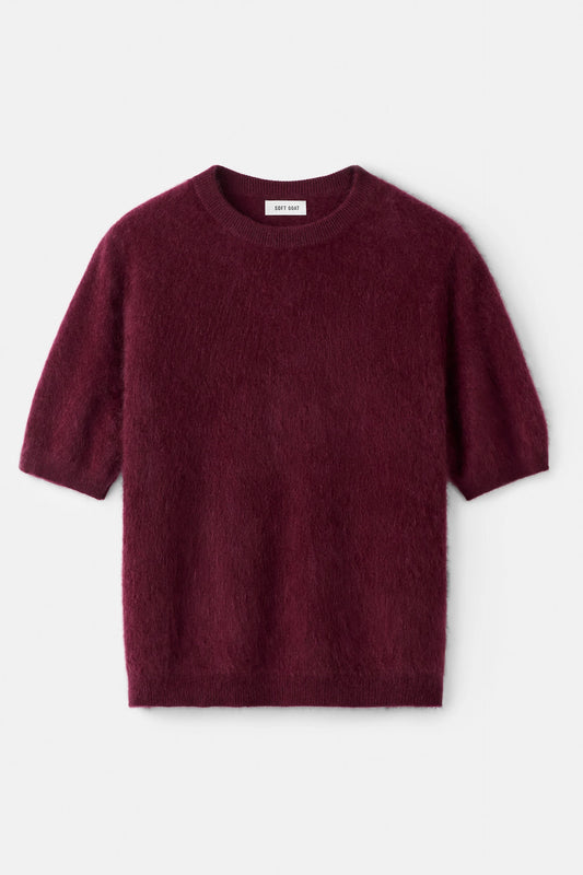 Brushed short sleeve Bordeaux