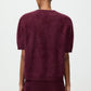 Brushed short sleeve Bordeaux