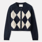 Argyle cardigan