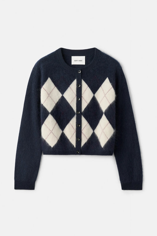 Argyle cardigan