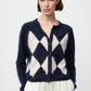 Argyle cardigan