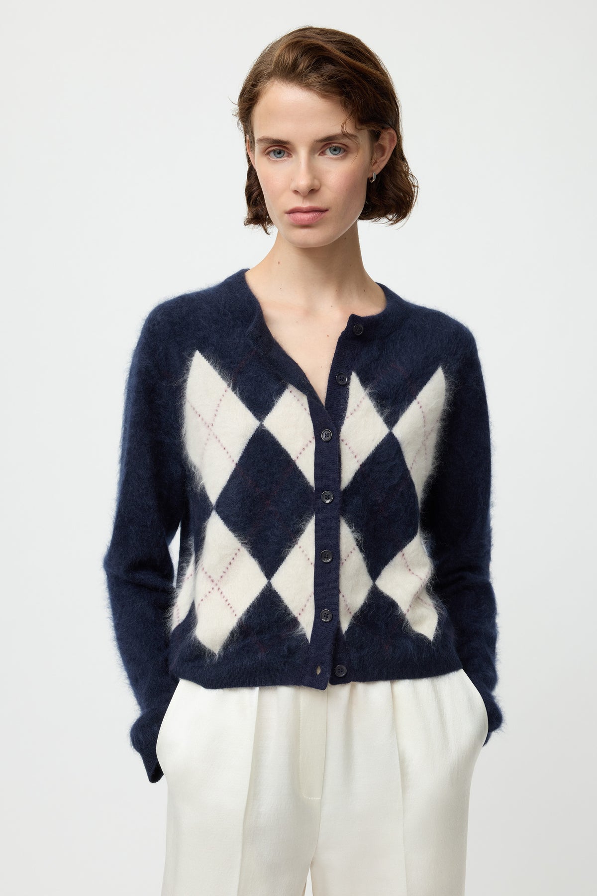 Argyle cardigan