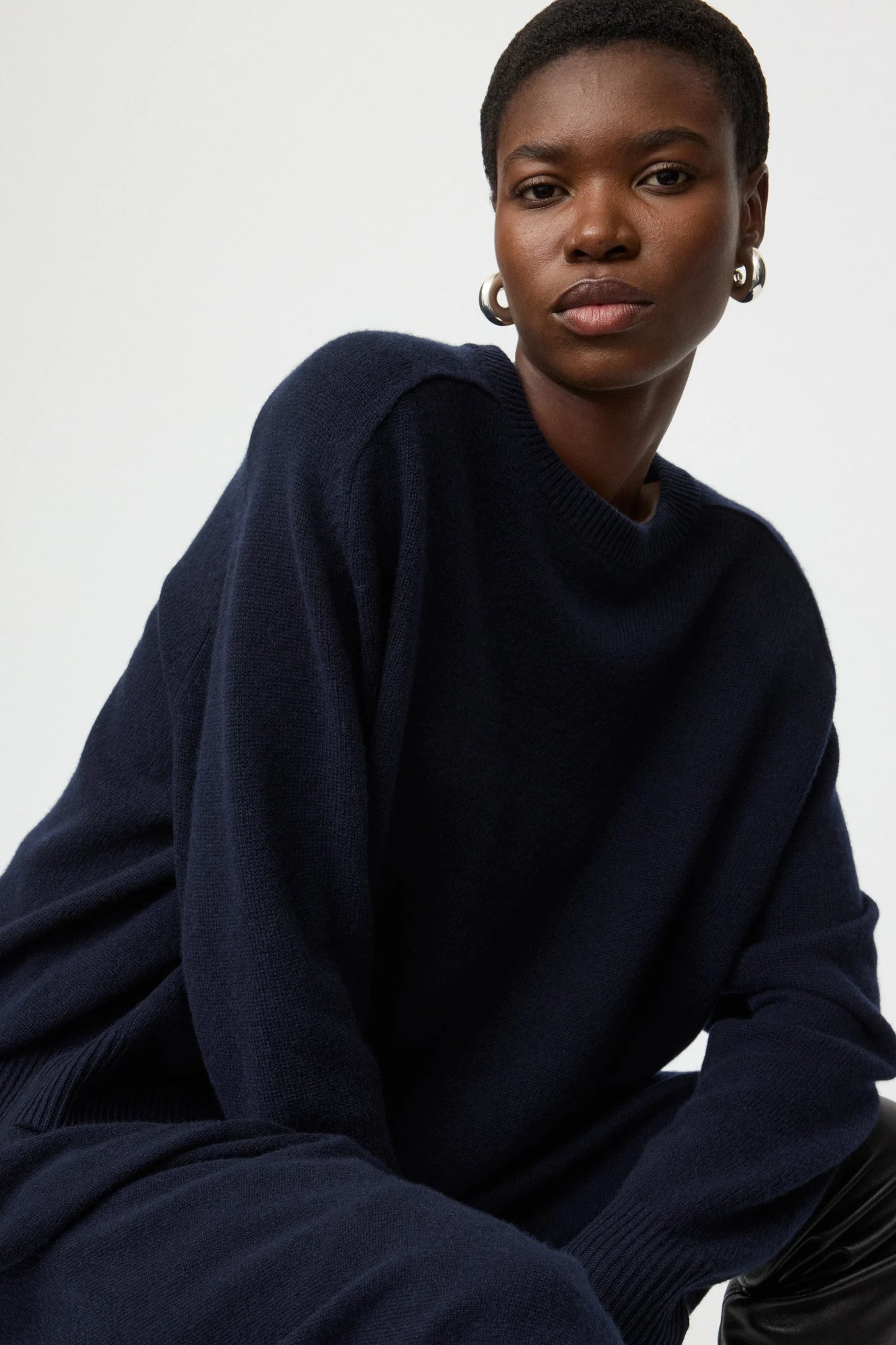 Boyfriend crewneck navy