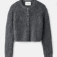 Alpaca cardigan anthracite melange