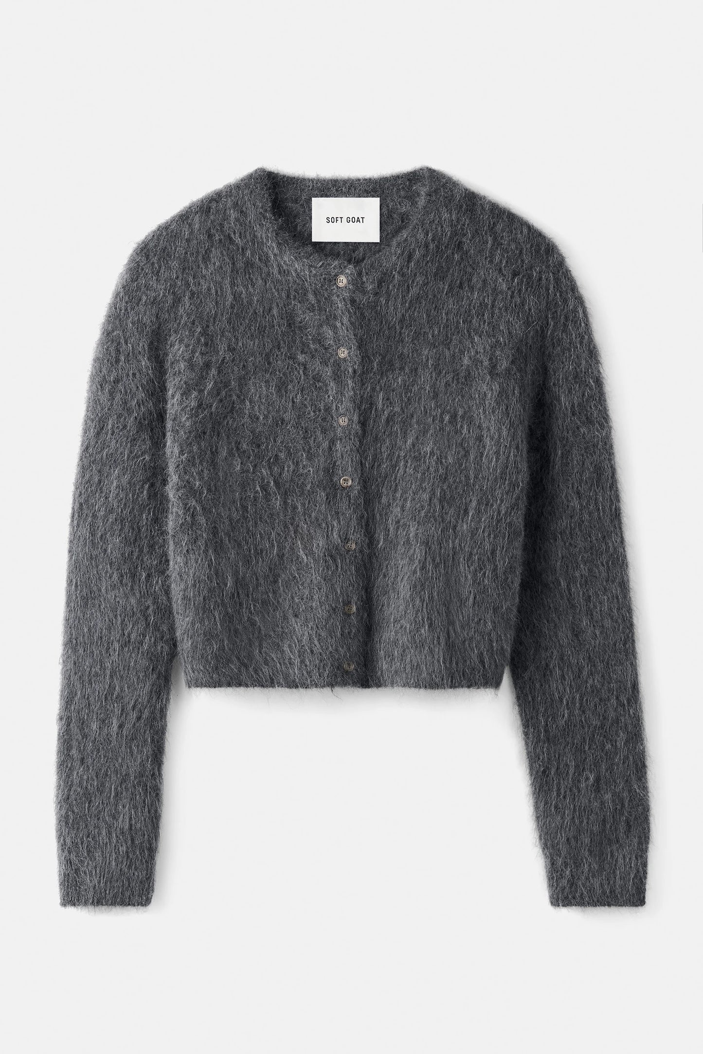 Alpaca cardigan anthracite melange