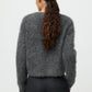 Alpaca cardigan anthracite melange