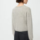 Argyle cardigan greige
