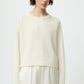 Cashmere top feather white
