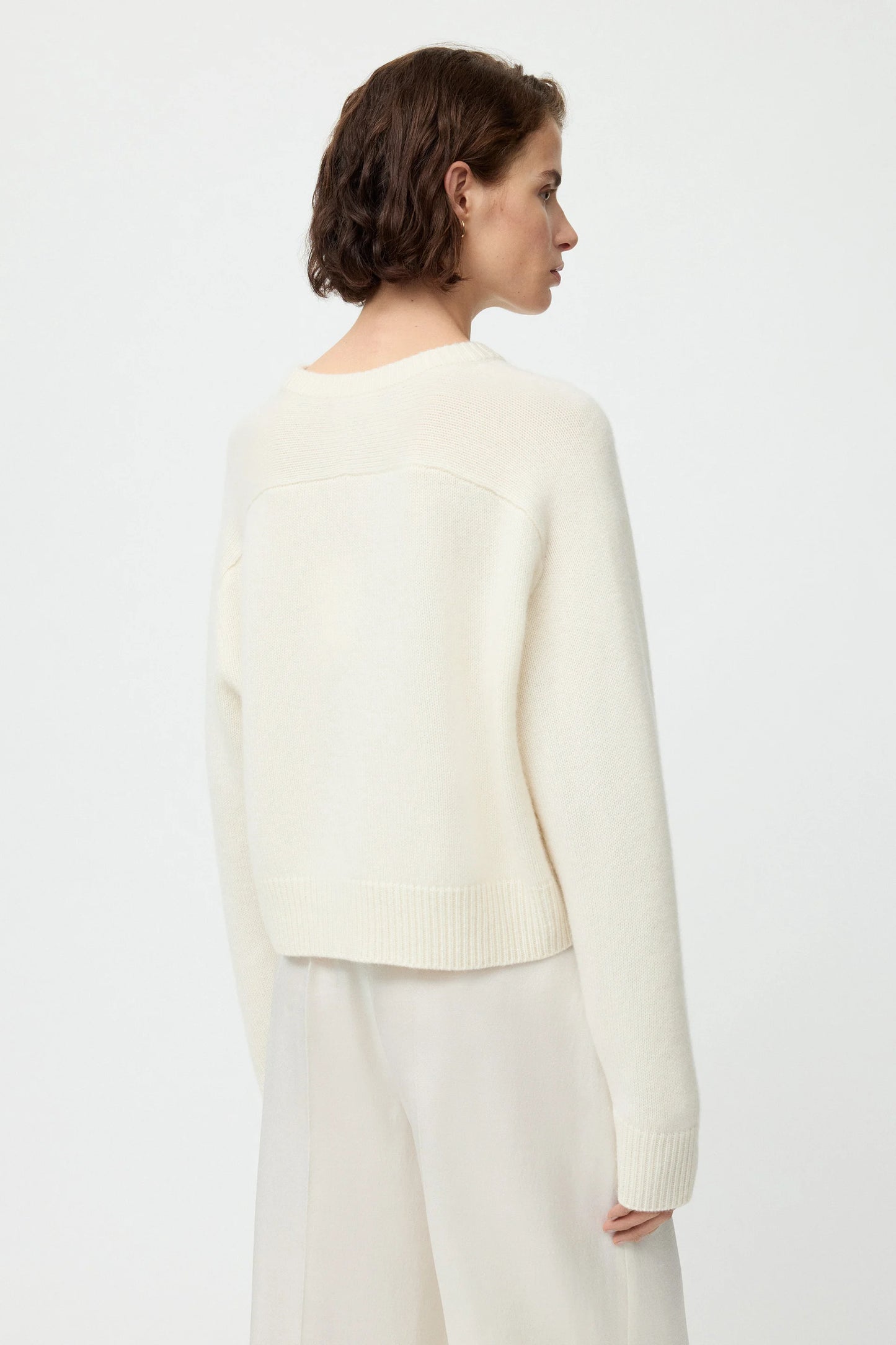 Cashmere top feather white