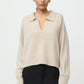 Relaxed fit polo shirt chalk