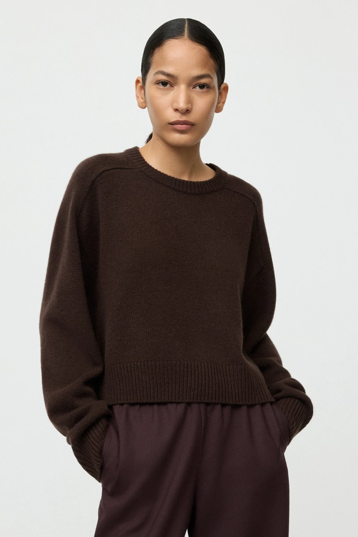Cashmere top mocha