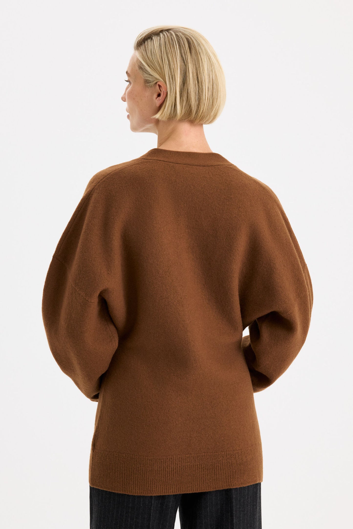 HOURGLASS FELTED CARDIGAN