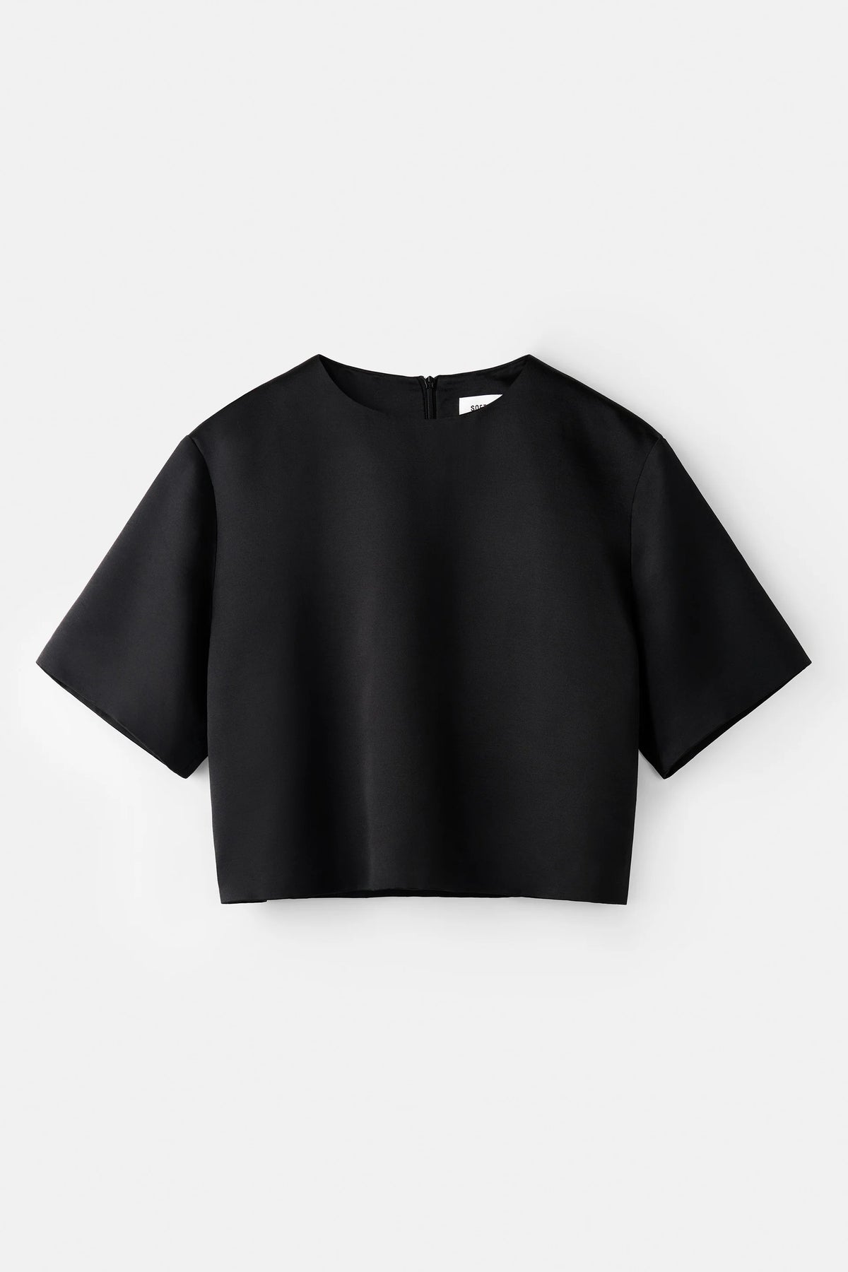Short sleeve silk blouse