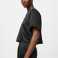Short sleeve silk blouse
