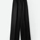 Silk pants black